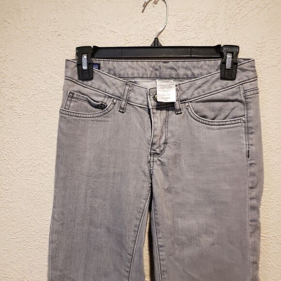 Patagonia Pants Women 24 Grey Slim Straight Leg Stretch Fits - Picture 4 of 11